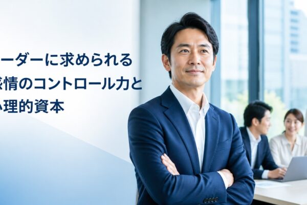 リーダーに必要な感情コントロール力と心理的資本