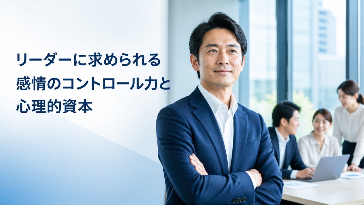 リーダーに必要な感情コントロール力と心理的資本